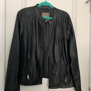 Maurice’s brand 1x faux leather coat